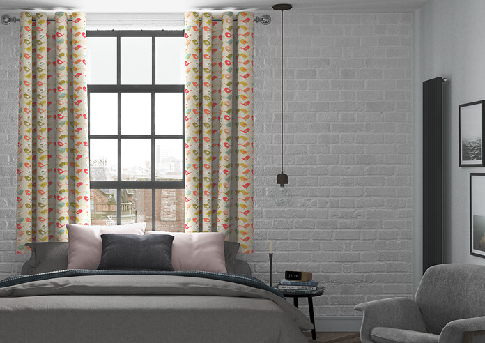 Birds, Multi - Made to Measure Curtains - Image 3